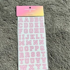 Stoney Clover Lane Target collab letter stickers